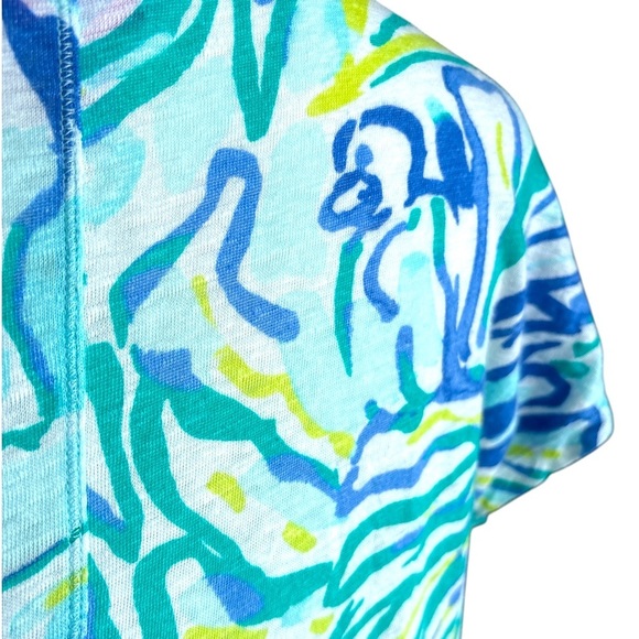 Lilly Pulitzer Duval Pool Blue Stay Cool Linen - Picture 5 of 8
